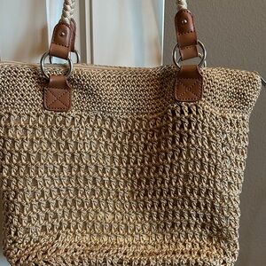 Croft‎ & Barrow Tan Woven Tote